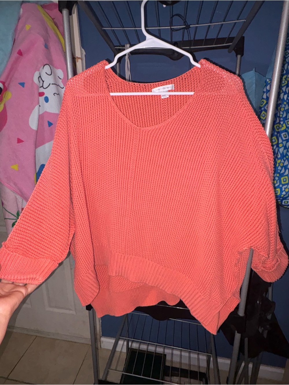 JohnPaulRichard Coral Scoop Neck Knit Sweater